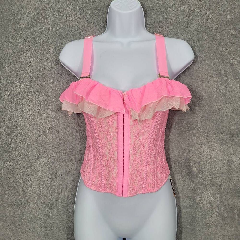 We are HAH Rose Quartz Pink Seams Like a Princess Corset Small